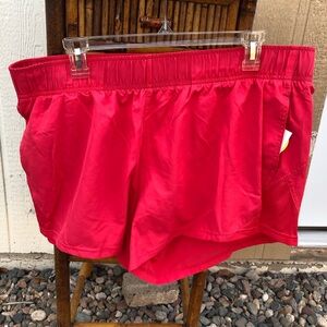 Athletic Works Core Women Running Shorts Melon Delight Side Pockets XL(16-18)